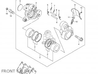 FRONT CALIPER - VS1400 BOULEVARD S83 2009 (K9) CALIFORNIA (E33)