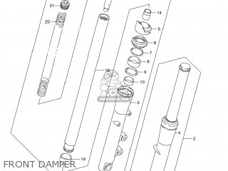 FRONT DAMPER - VS1400 BOULEVARD S83 2009 (K9) CALIFORNIA (E33)