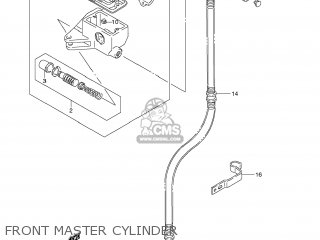 FRONT MASTER CYLINDER - VS1400 BOULEVARD S83 2009 (K9) CALIFORNIA (E33)