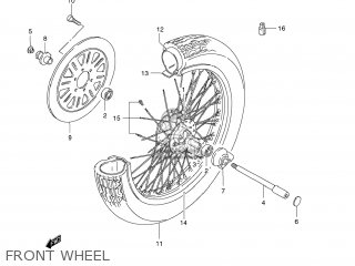 FRONT WHEEL - VS1400 BOULEVARD S83 2009 (K9) CALIFORNIA (E33)