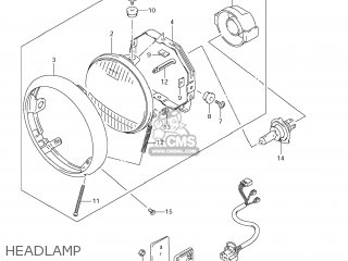 HEADLAMP - VS1400 BOULEVARD S83 2009 (K9) CALIFORNIA (E33)