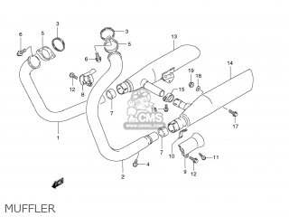 MUFFLER - VS1400 BOULEVARD S83 2009 (K9) CALIFORNIA (E33)