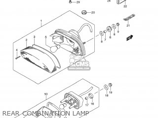REAR COMBINATION LAMP - VS1400 BOULEVARD S83 2009 (K9) CALIFORNIA (E33)