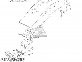 REAR FENDER - VS1400 BOULEVARD S83 2009 (K9) CALIFORNIA (E33)