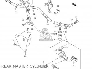 REAR MASTER CYLINDER - VS1400 BOULEVARD S83 2009 (K9) CALIFORNIA (E33)