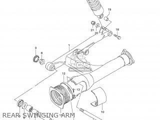 REAR SWINGING ARM - VS1400 BOULEVARD S83 2009 (K9) CALIFORNIA (E33)