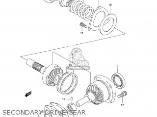 SECONDARY DRIVE GEAR - VS1400 BOULEVARD S83 2009 (K9) CALIFORNIA (E33)