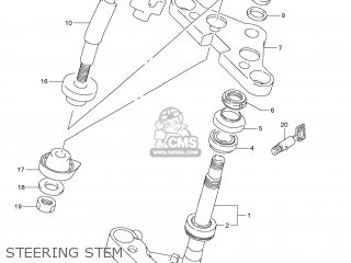 STEERING STEM - VS1400 BOULEVARD S83 2009 (K9) CALIFORNIA (E33)