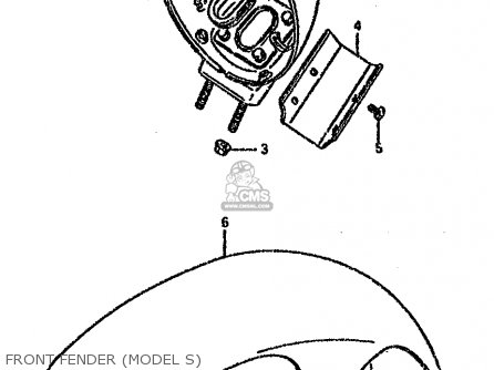FRONT FENDER (MODEL S) - VS1400GLF 1988 (J) (E01 E02 E04 E15 E16 E17 E18 E22 25 34 39 77)