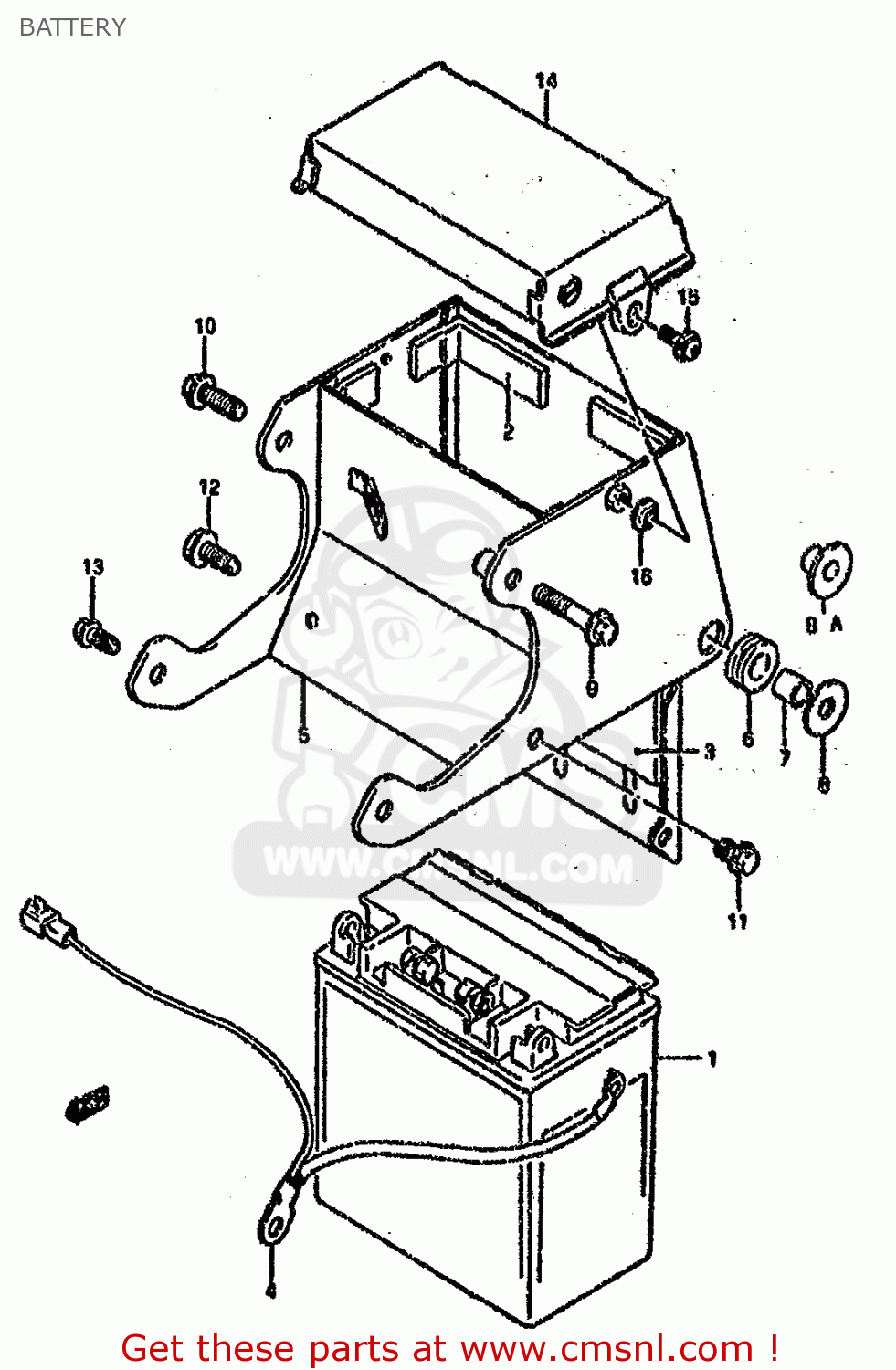 BATTERY VS1400GLF 1990 (L) (E01 E04 E17 E21 E22 E39)