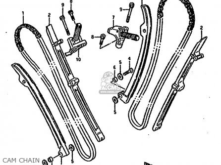 CAM CHAIN - VS1400GLF 1990 (L) (E01 E04 E17 E21 E22 E39)