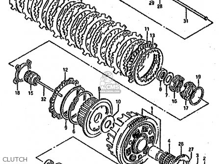 CLUTCH - VS1400GLF 1990 (L) (E01 E04 E17 E21 E22 E39)