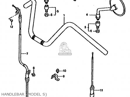 HANDLEBAR (MODEL S) - VS1400GLF 1990 (L) (E01 E04 E17 E21 E22 E39)