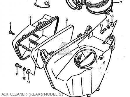 AIR CLEANER (REAR)(MODEL S) - VS1400GLF 1991 (M) (E01 E04 E17 E21 E22 E34 E39)