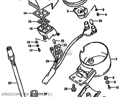 SPEEDOMETER (MODEL S) - VS1400GLF 1991 (M) (E01 E04 E17 E21 E22 E34 E39)
