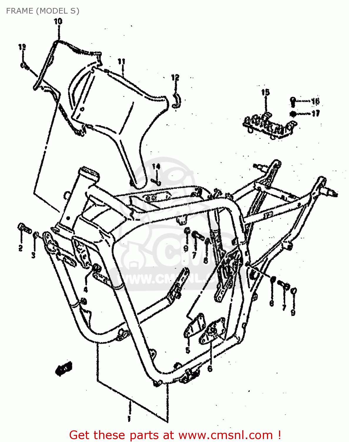 FRAME (MODEL S) VS1400GLF 1992 (N) (E01 E04 E17 E21 E22 E34)