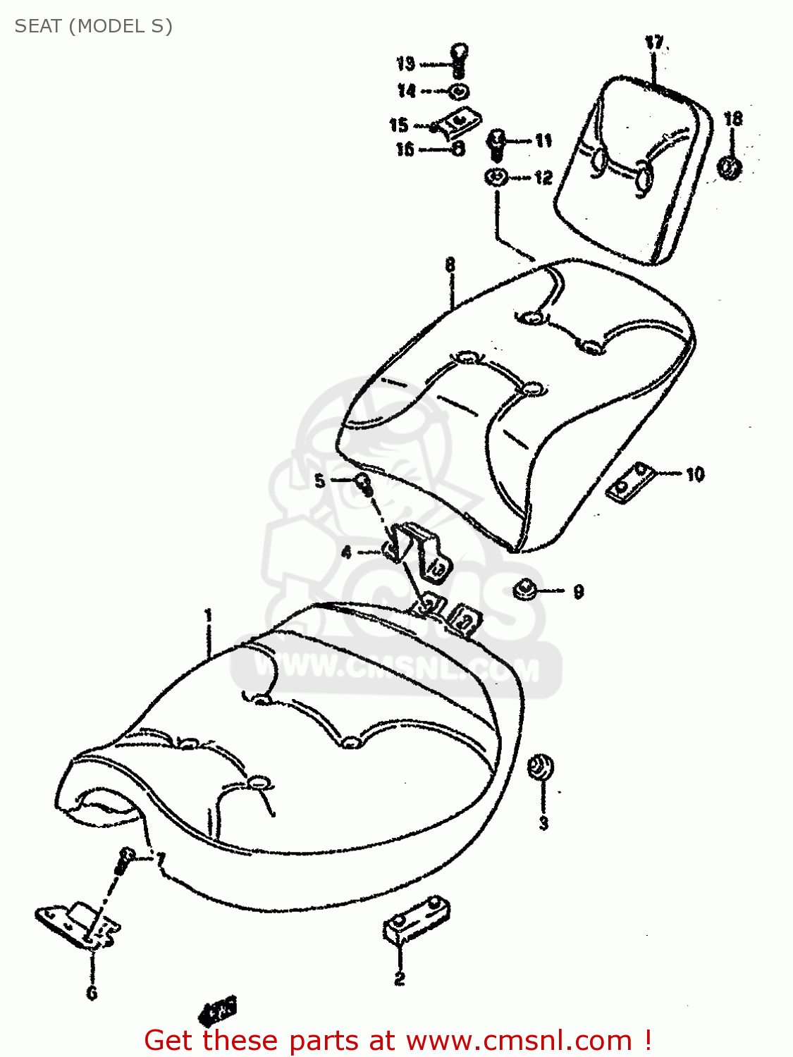 SEAT (MODEL S) VS1400GLF 1992 (N) (E01 E04 E17 E21 E22 E34)