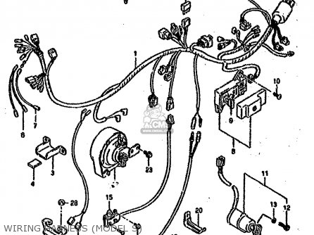 WIRING HARNESS (MODEL S) - VS1400GLF 1992 (N) (E01 E04 E17 E21 E22 E34)