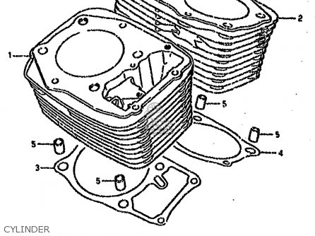 CYLINDER - VS1400GLF 1992 (N) (E01 E04 E17 E21 E22 E34)