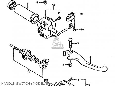 HANDLE SWITCH (MODEL S) - VS1400GLF 1992 (N) (E01 E04 E17 E21 E22 E34)