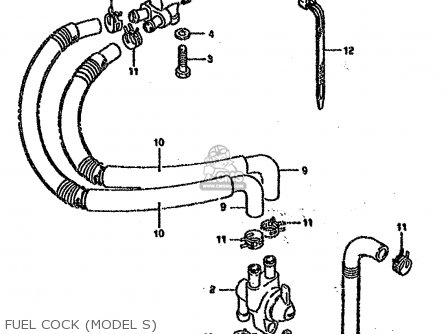 FUEL COCK (MODEL S) - VS1400GLP 1987 (H) (E02 E04 E15 E16 E17 E18 E21 E22 E25 E34 E39)