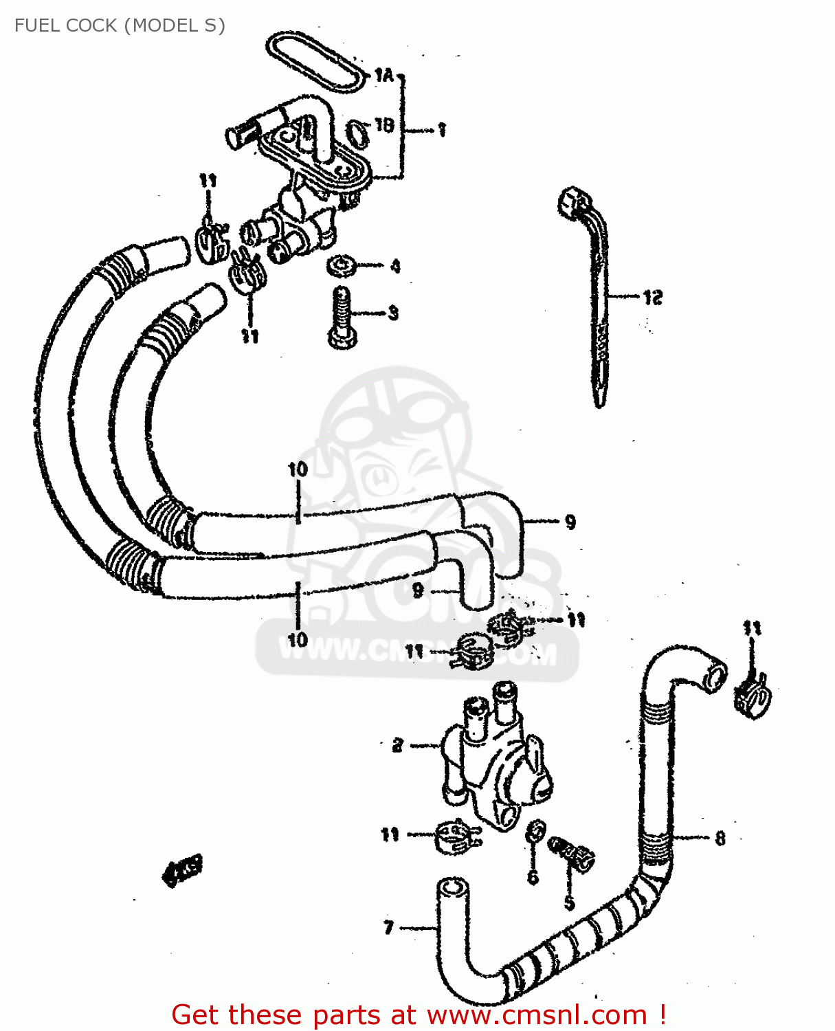 FUEL COCK (MODEL S) VS1400GLP 1989 (K) (E22)