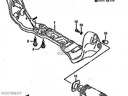 FOOTREST - VS1400GLP 1989 (K) (E22)