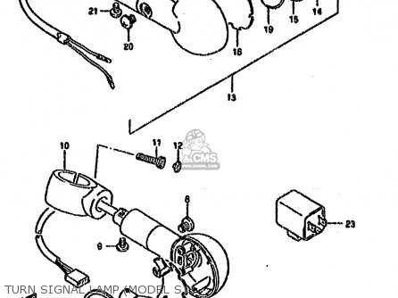 TURN SIGNAL LAMP (MODEL S) - VS1400GLP 1990 (L) (E01 E04 E17 E21 E22 E39)