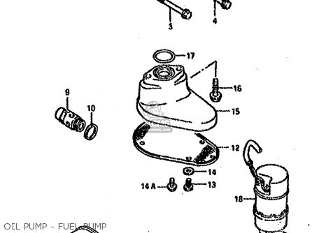 OIL PUMP - FUEL PUMP - VS1400GLP 1991 (M) (E01 E04 E17 E21 E22 E34 E39)