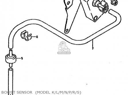 BOOST SENSOR  (MODEL K/L/M/N/P/R/S) - VS1400GLP 1992 (N) (E01 E04 E17 E21 E22 E34)