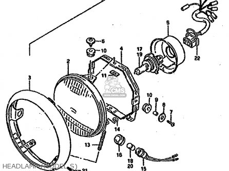 HEADLAMP (MODEL S) - VS1400GLP 1993 (P) (E01 E04 E17 E21 E22 E24 E34)