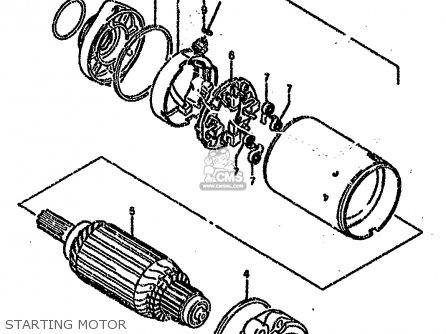 STARTING MOTOR - VS1400GLP 1994 (R) (E02 E04 E17 E21 E22 E24 E34)