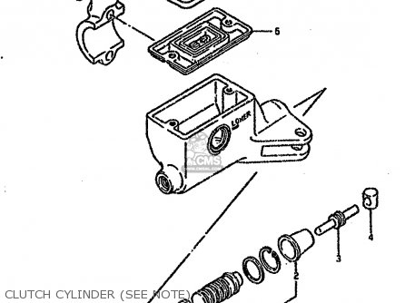 CLUTCH CYLINDER (SEE NOTE) - VS1400GLP 1994 (R) (E02 E04 E17 E21 E22 E24 E34)