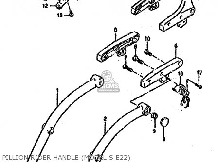 PILLION RIDER HANDLE (MODEL S E22) - VS1400GLP 1995 (S) (E02 E04 E22 E24 E34 E37)