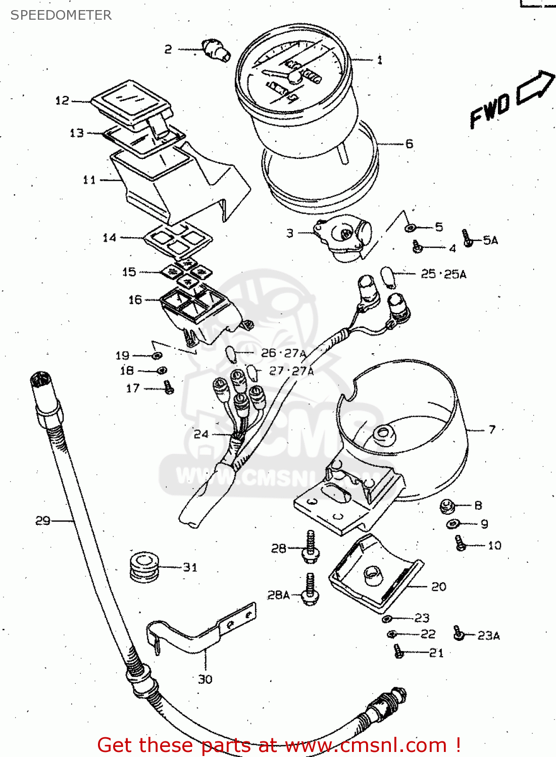 SPEEDOMETER VS1400GLP 1996 (T) (E02 E04 E17 E22 E24 E34 E37)