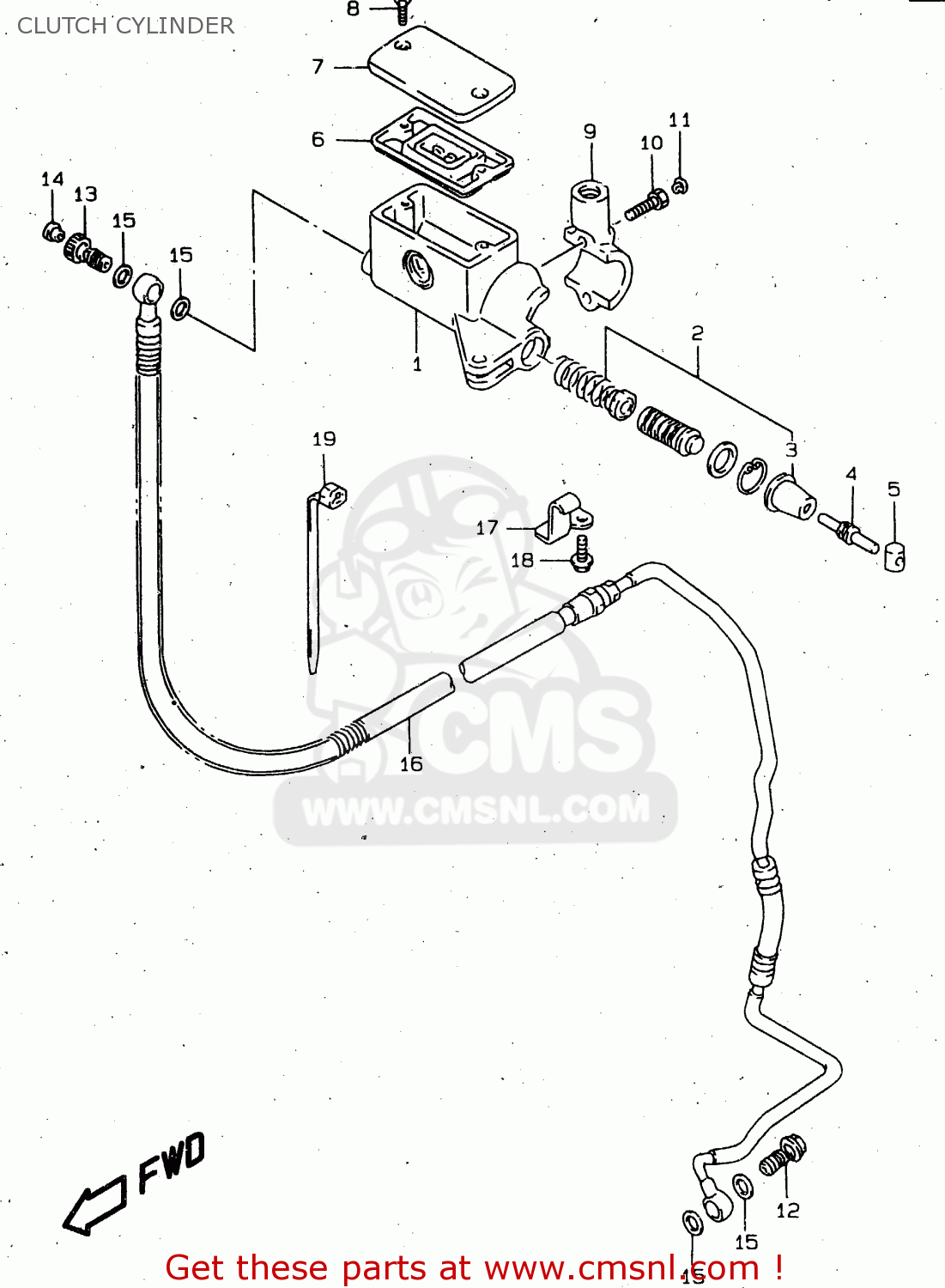 CLUTCH CYLINDER VS1400GLP 1996 (T) (E02 E04 E17 E22 E24 E34 E37)