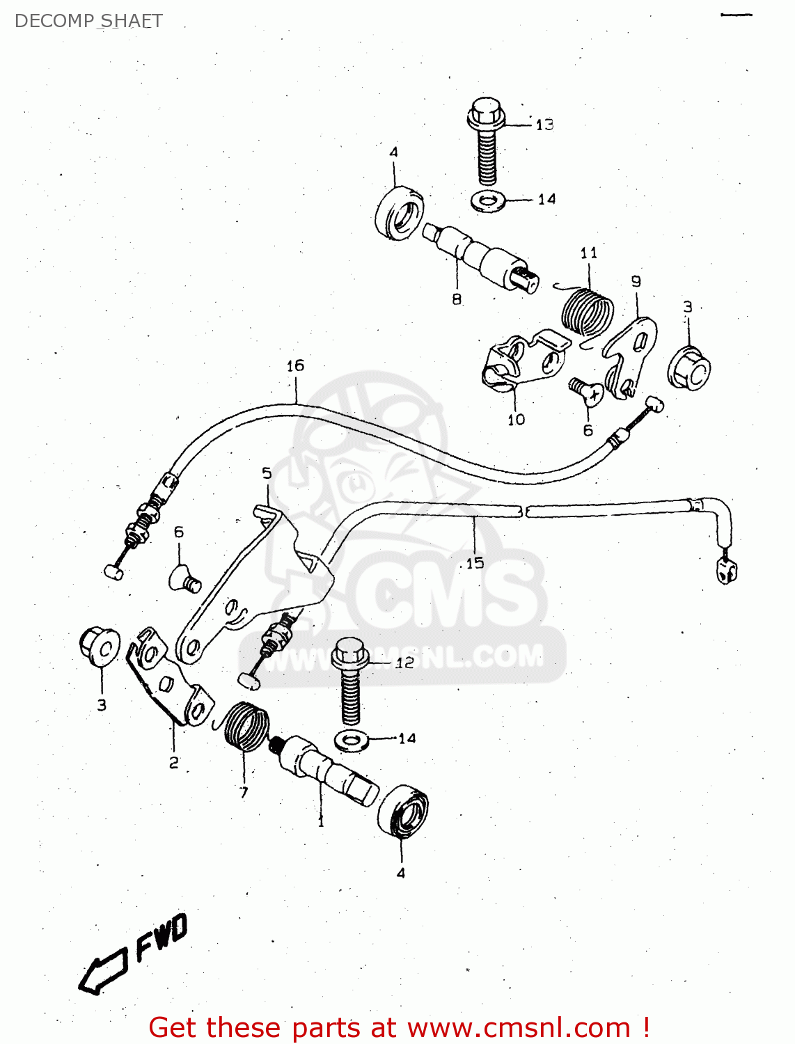 DECOMP SHAFT VS1400GLP 1996 (T) (E02 E04 E17 E22 E24 E34 E37)