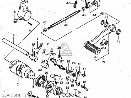 GEAR SHIFTING - VS1400GLP 1996 (T) (E02 E04 E17 E22 E24 E34 E37)