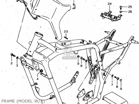 FRAME (MODEL W/X) - VS1400GLP 1996 (T) (E02 E04 E17 E22 E24 E34 E37)