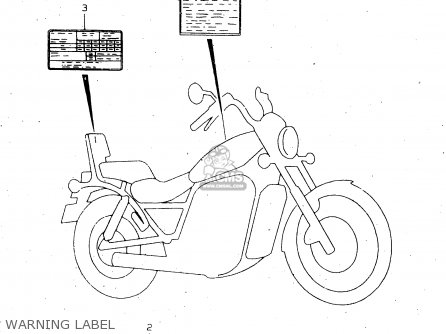 WARNING LABEL - VS1400GLP 1996 (T) (E02 E04 E17 E22 E24 E34 E37)