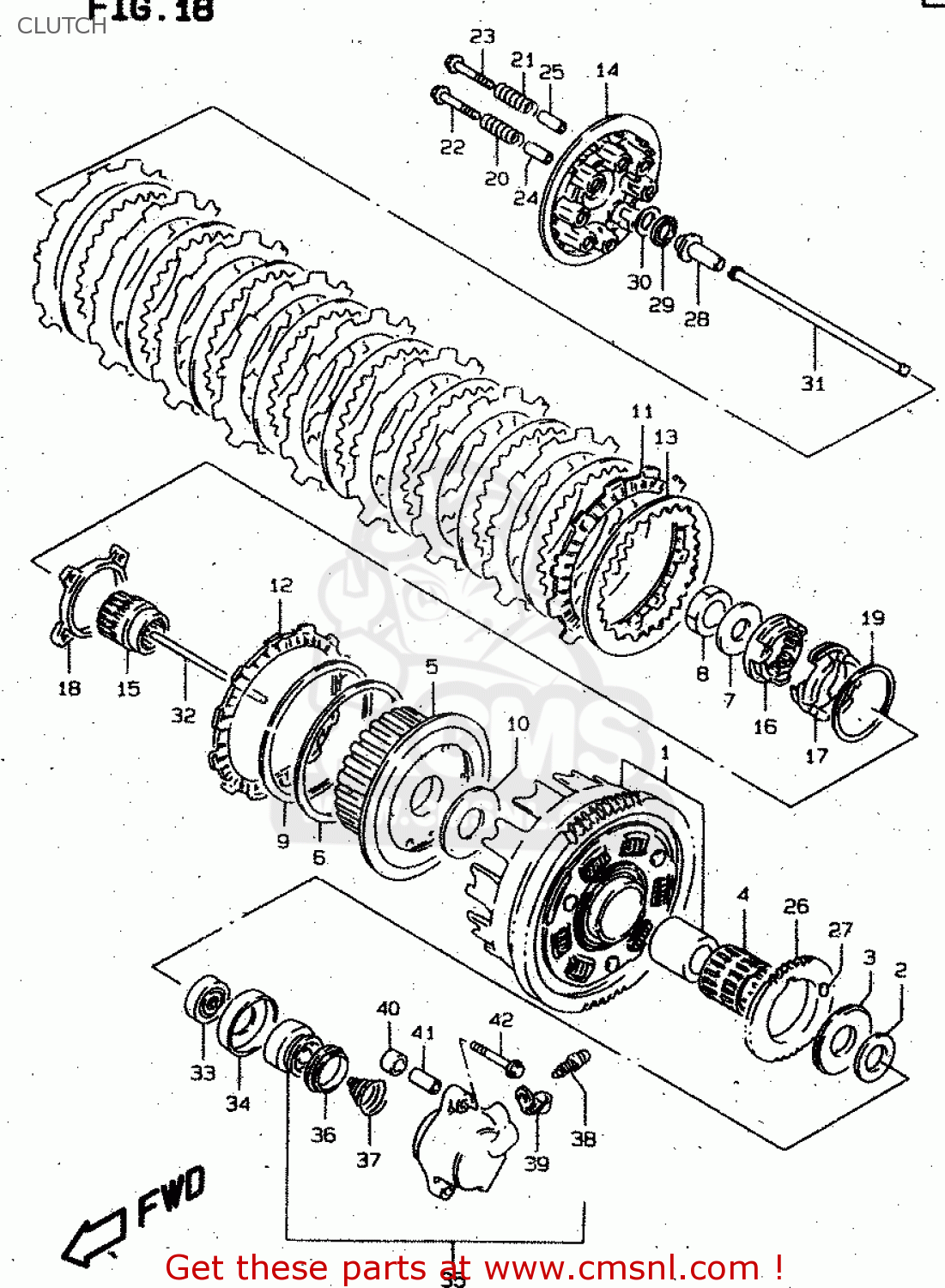 CLUTCH VS1400GLP 1997 (V) (E02 E04 E17 E22 E24 E34) / P37