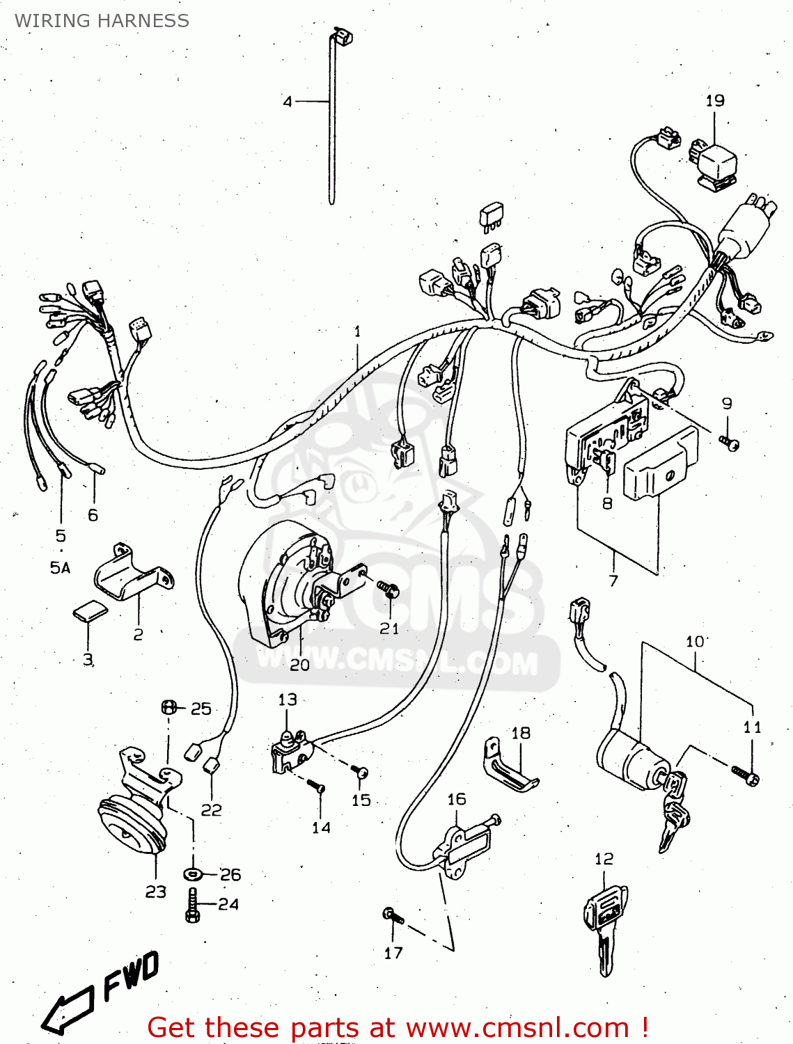 WIRING HARNESS VS1400GLP 1997 (V) (E02 E04 E17 E22 E24 E34) / P37