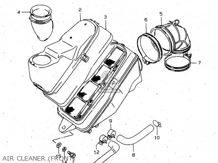 AIR CLEANER (FRONT) - VS1400GLP 1997 (V) (E02 E04 E17 E22 E24 E34) / P37