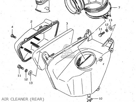 AIR CLEANER (REAR) - VS1400GLP 1997 (V) (E02 E04 E17 E22 E24 E34) / P37