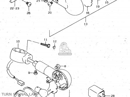 TURN SIGNAL LAMP - VS1400GLP 1997 (V) (E02 E04 E17 E22 E24 E34) / P37