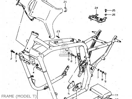 FRAME (MODEL T) - VS1400GLP 1997 (V) (E02 E04 E17 E22 E24 E34) / P37