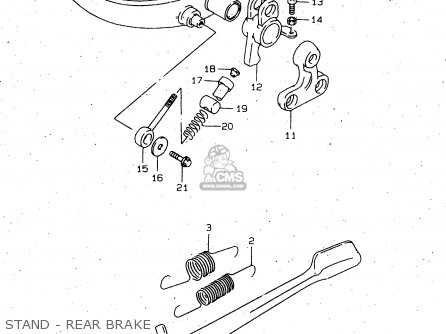 STAND - REAR BRAKE - VS1400GLP 1997 (V) (E02 E04 E17 E22 E24 E34) / P37