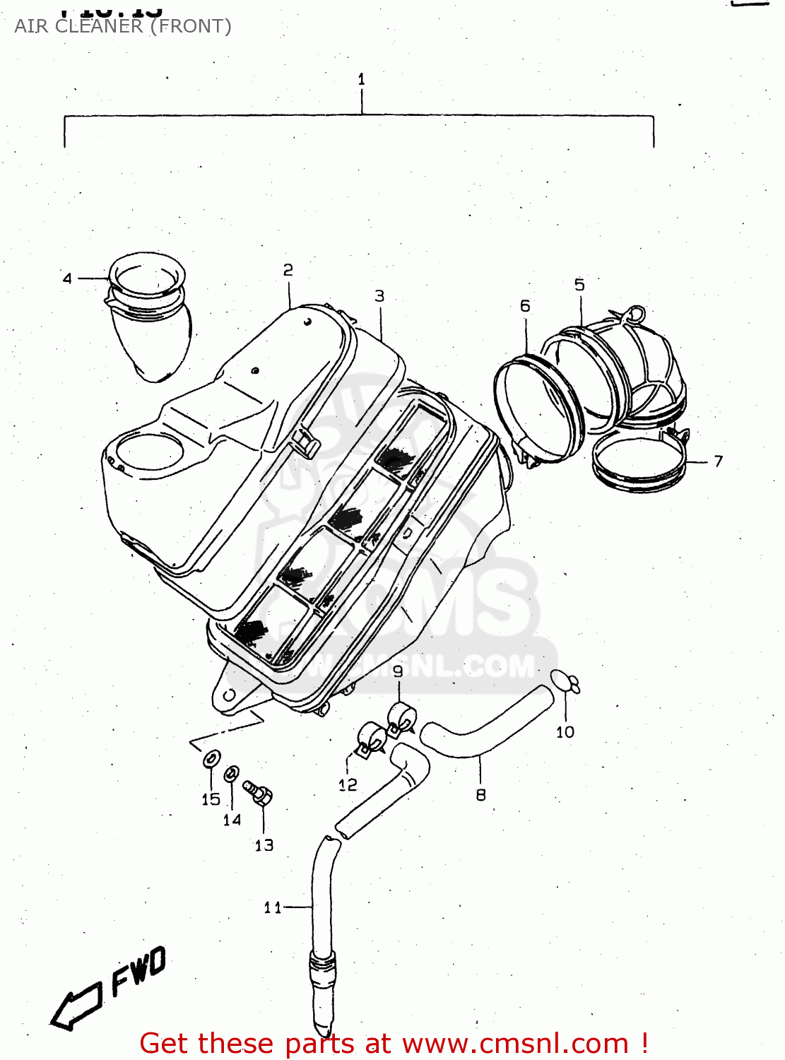 AIR CLEANER (FRONT) VS1400GLP 1998 (W) (E02 E04 E17 E22 E24 E34)