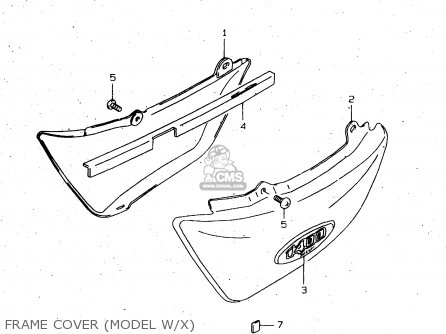 FRAME COVER (MODEL W/X) - VS1400GLP 1998 (W) (E02 E04 E17 E22 E24 E34)
