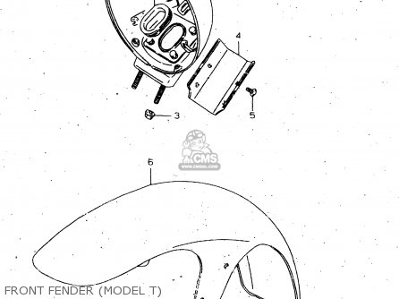 FRONT FENDER (MODEL T) - VS1400GLP 1998 (W) (E02 E04 E17 E22 E24 E34)